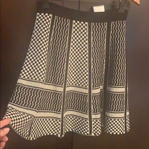 BCBG “Queeny” Knit Jacquard A-line Skirt. SzS. NWT